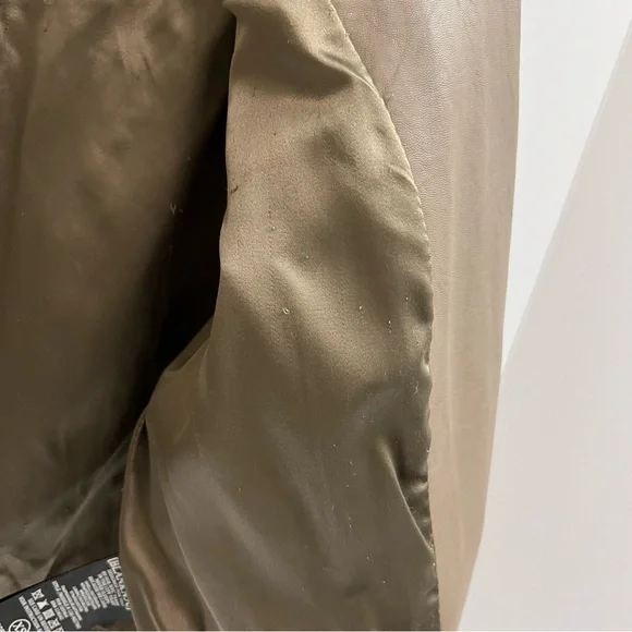 BLANK NYC Faux Leather Moto Jacket-Tan Brown - Picture 10 of 15